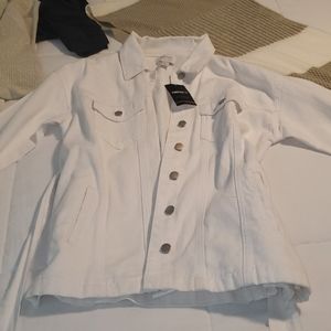 White jean jacket